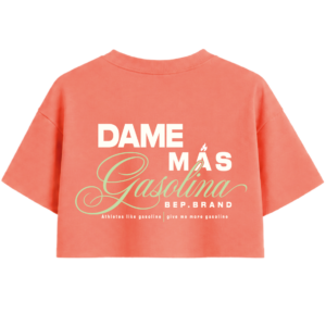 CAMISETA OVERSIZE / CROPTOP DAME MAS GASOLINA